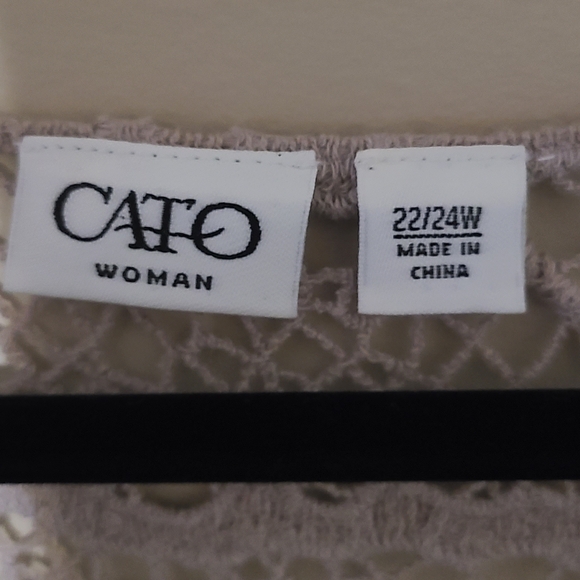 Crochet Lace Top in Light Size 22/24W - Picture 2 of 3